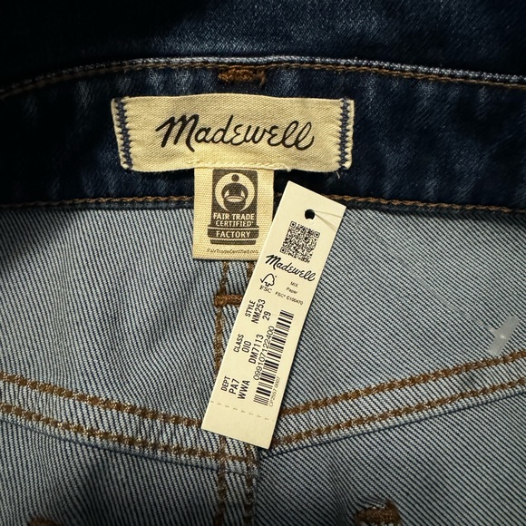 Madewell Skinny Flare Jeans in Wainscot Wash: Pintuck Edition sz 29 - Picture 9 of 13